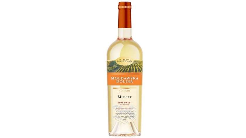 Moldawska Dolina Muscat pół/słodkie  0,75L