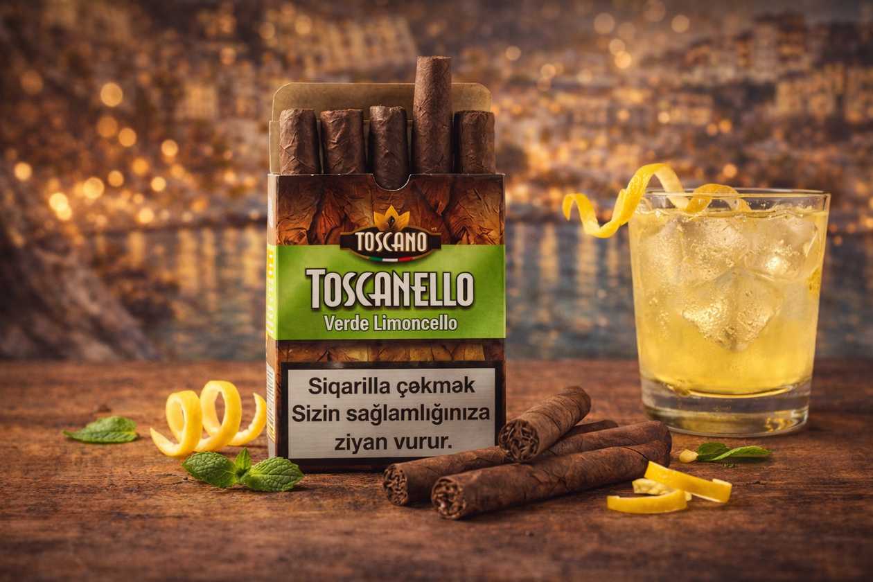 Toscanello Verde Limoncello (Limon qabığı və şirin limoncello)