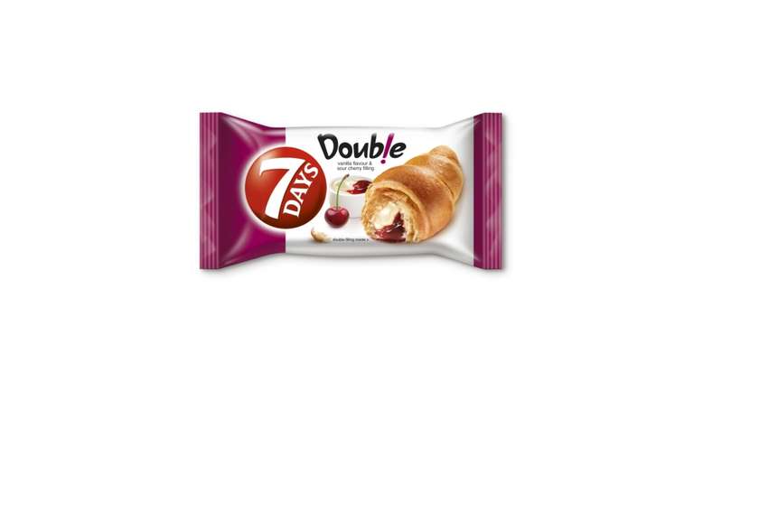 Raguolis 7DAYS DOUBLE su vanilės ir vyšnių skonio įdarais, 60 g
