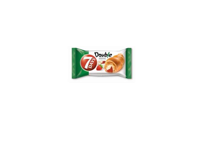 Raguolis 7DAYS DOUBLE su braškių ir vanilės skonio įdarais, 60 g