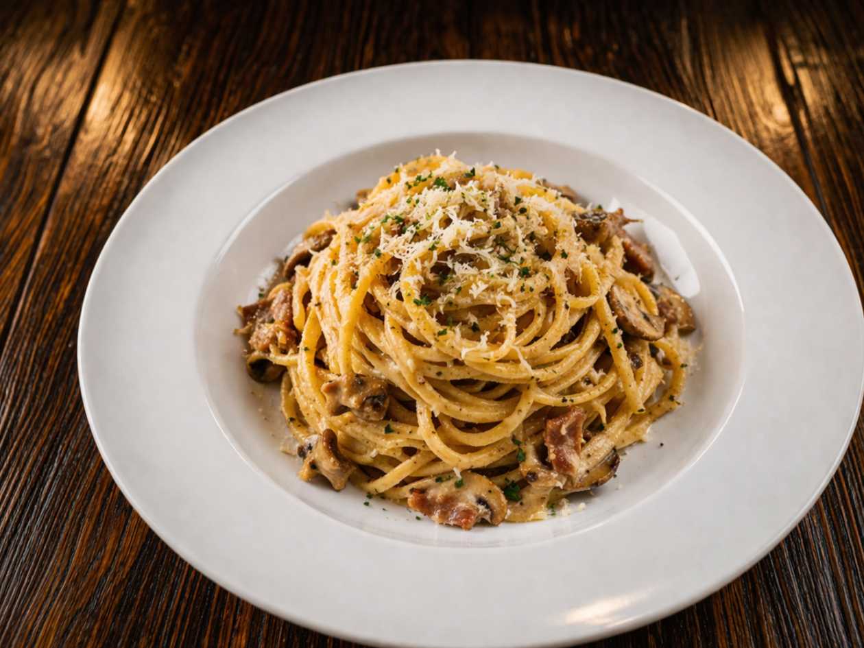 46. Linguine alla carbonara