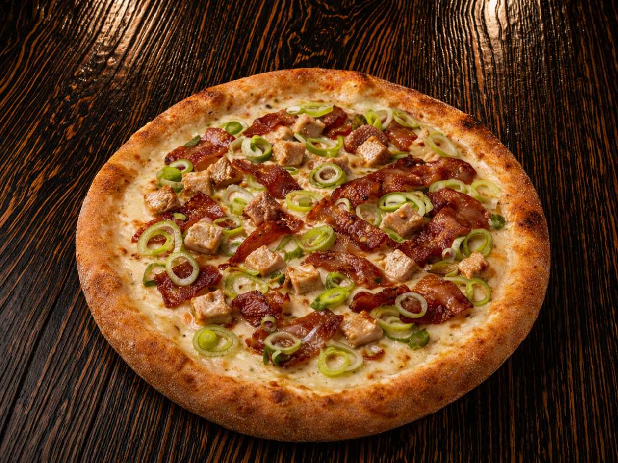 38. Pizza con panna