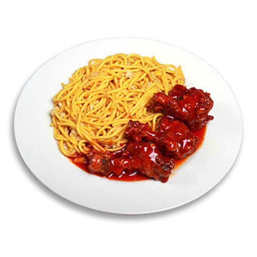 151. Noodles with chicken wings