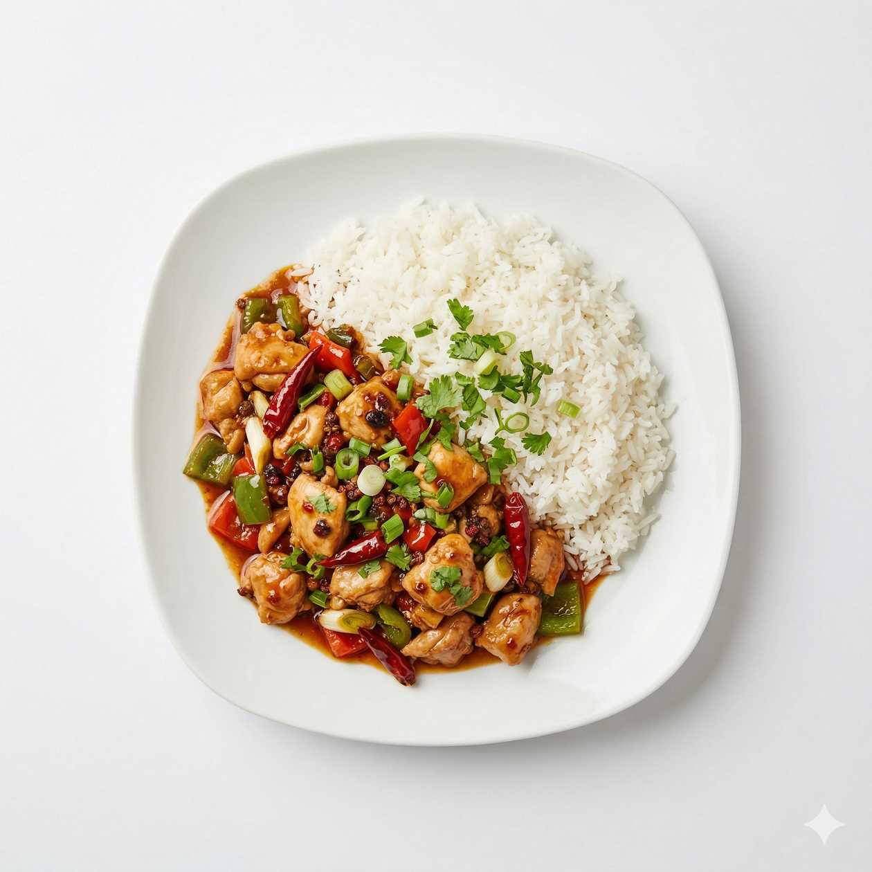 4. Kuře po Sečuánsku s Rýží