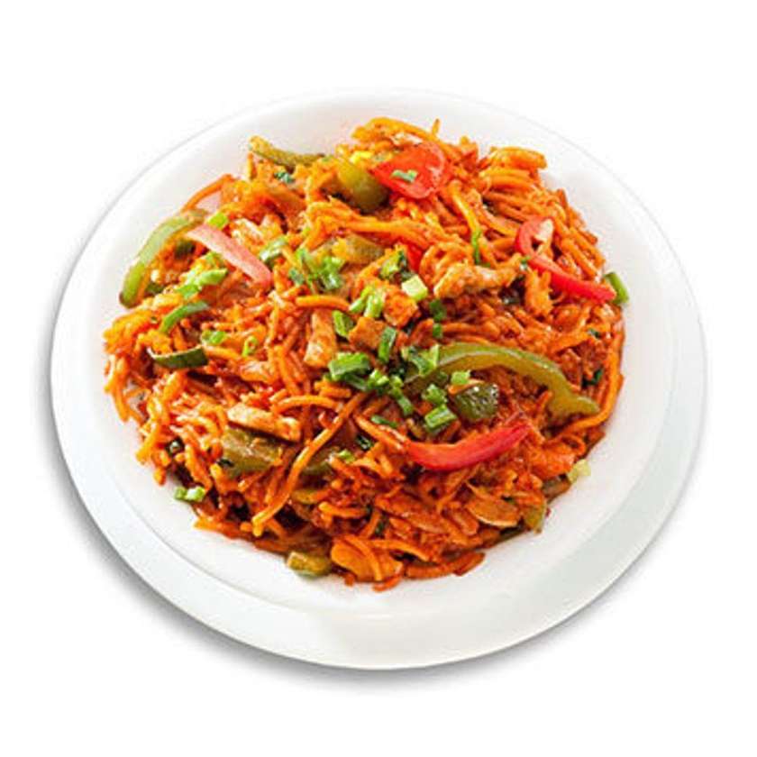 134. Noodles with chicken, garlic and chili 🌶️