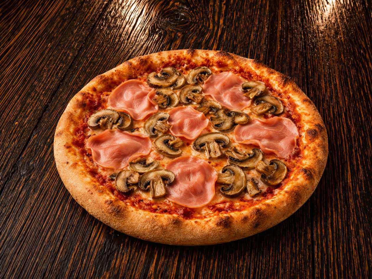 34. Proscuitto cotto e funghi