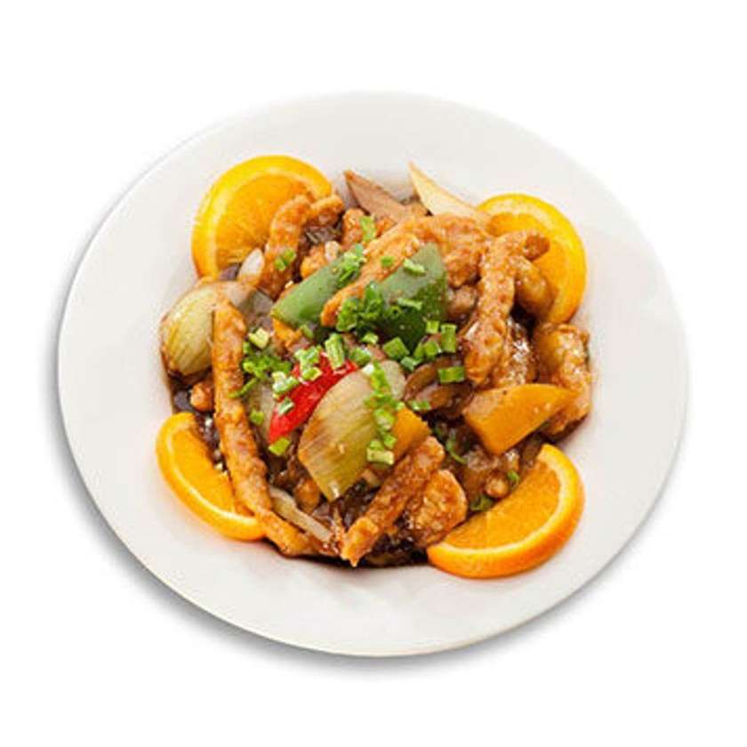 102. Potatoes and eggplants in soy-garlic sauce