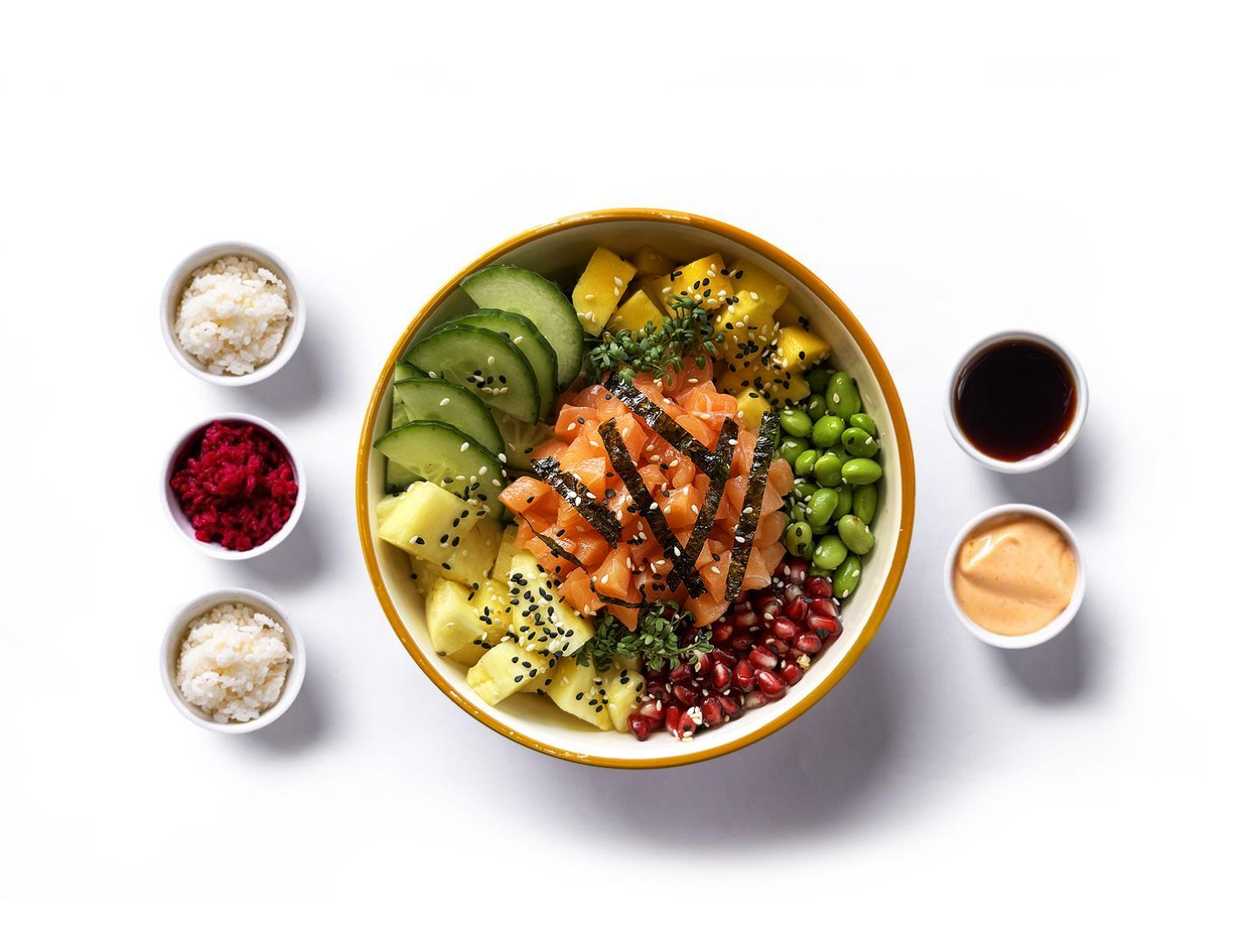 Poke Queen s lososom