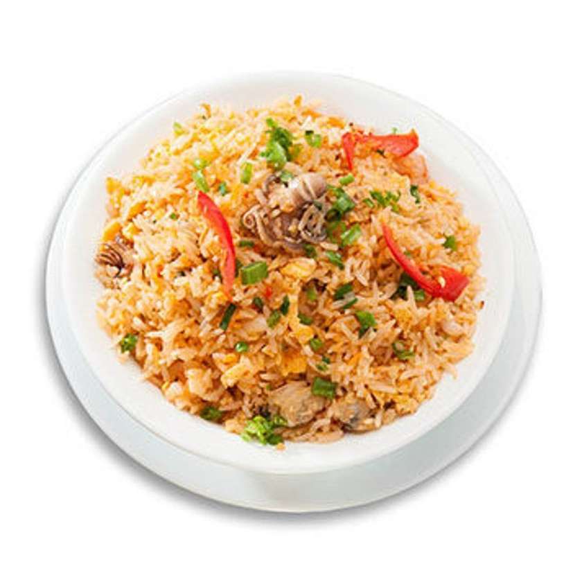 107. Spicy rice with seafood 🌶️