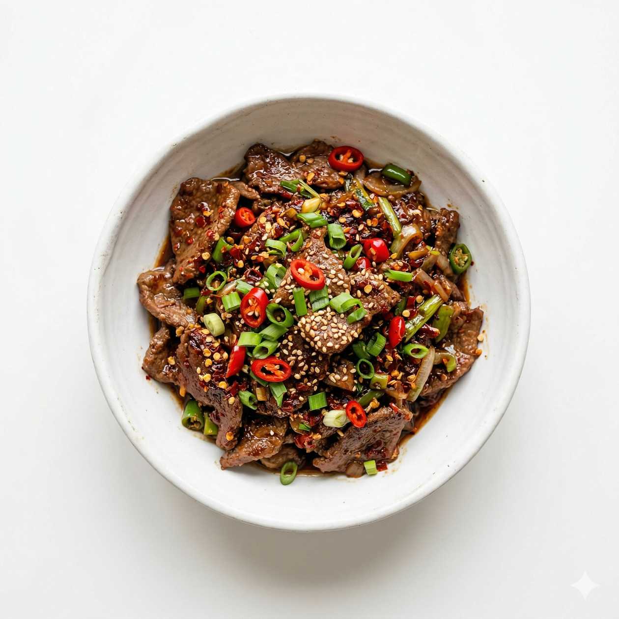 Spicy Mongolian Lamb