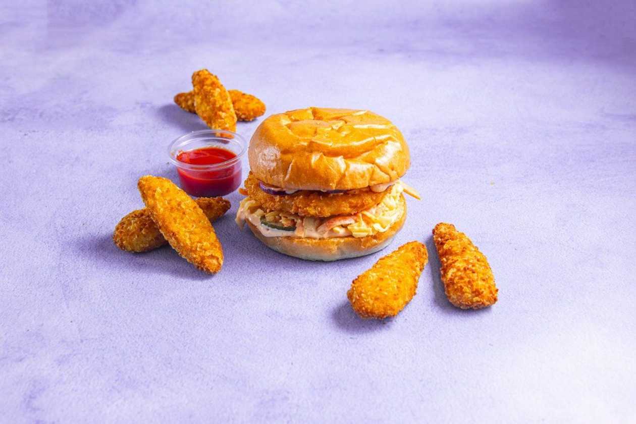 Chicken Burger+ Chicken Strips