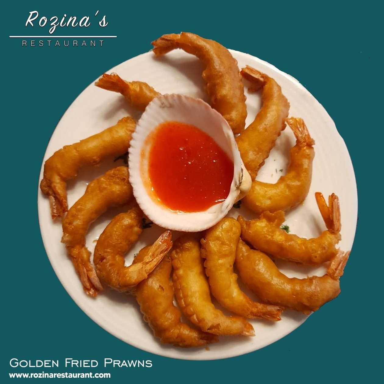 Golden Fried Prawns