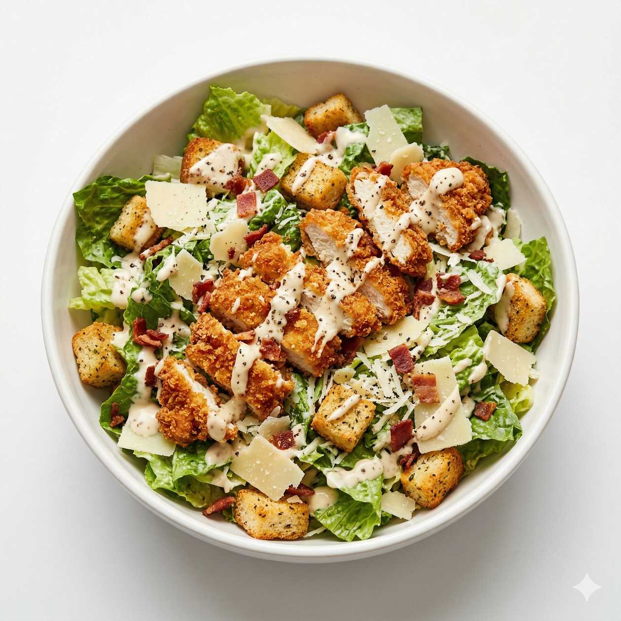 Crunchy Chicken Caesar Salad