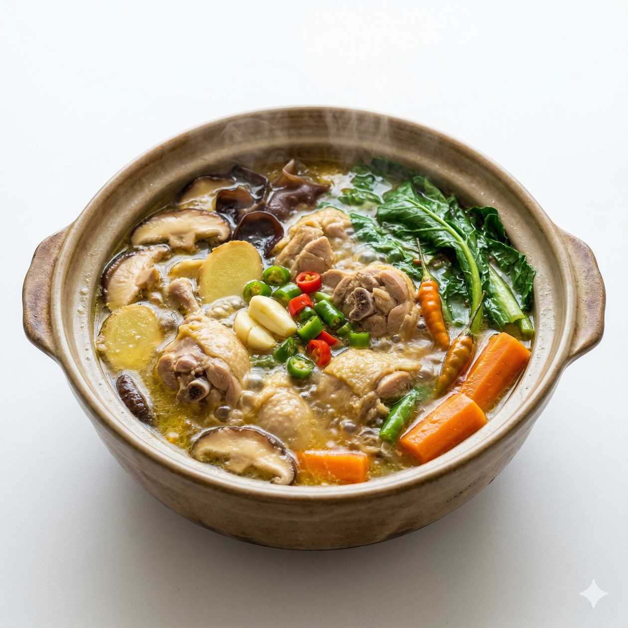Chinese Hot Pot Chicken Soup