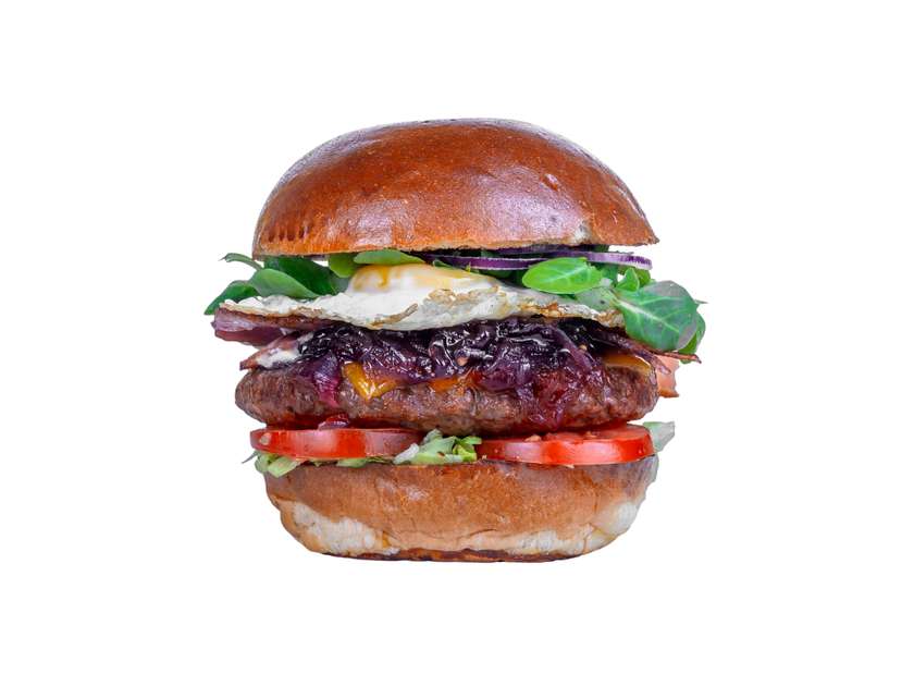 Egg and Bacon Burger