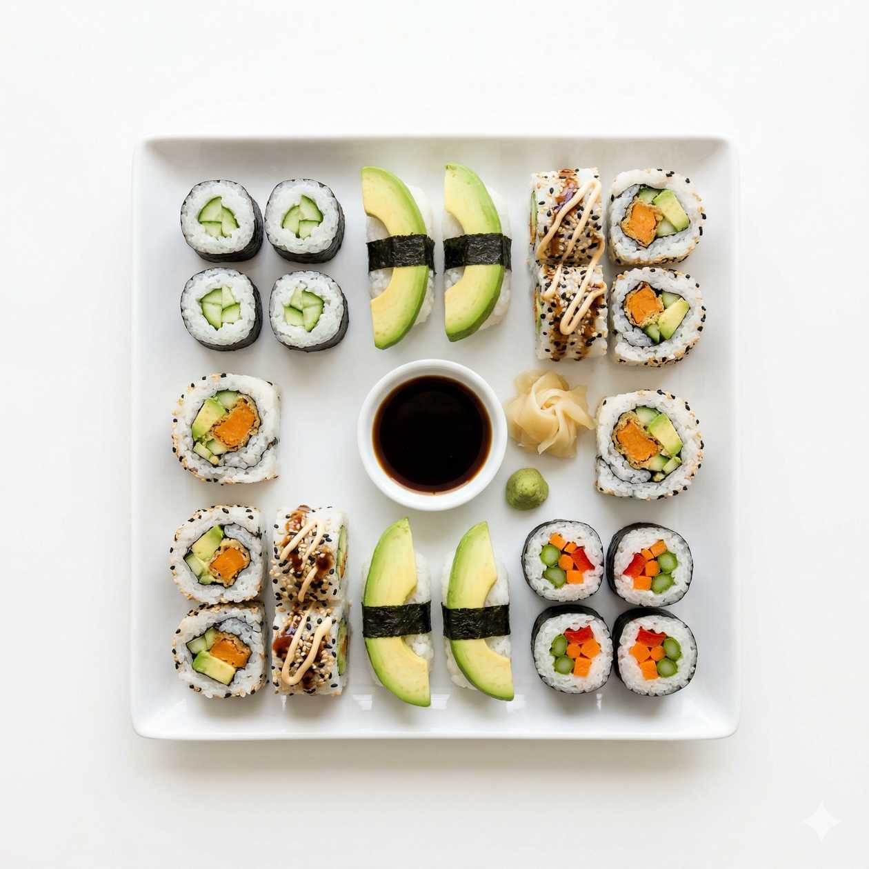 Sushi Veg Platter (16pcs)
