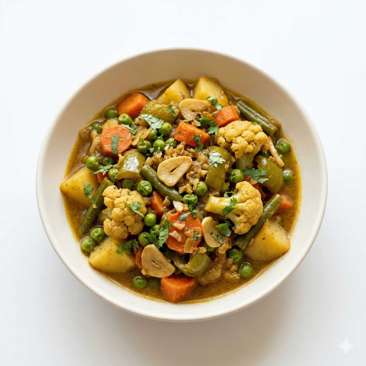 Braised Lohana Mix Veg Garlic Sauce