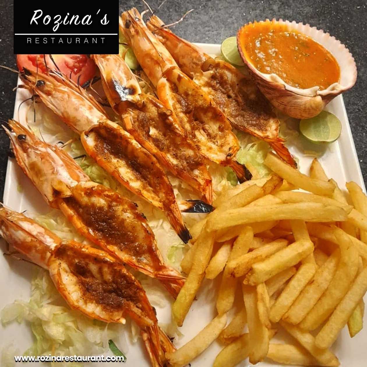 King Prawns and Chips