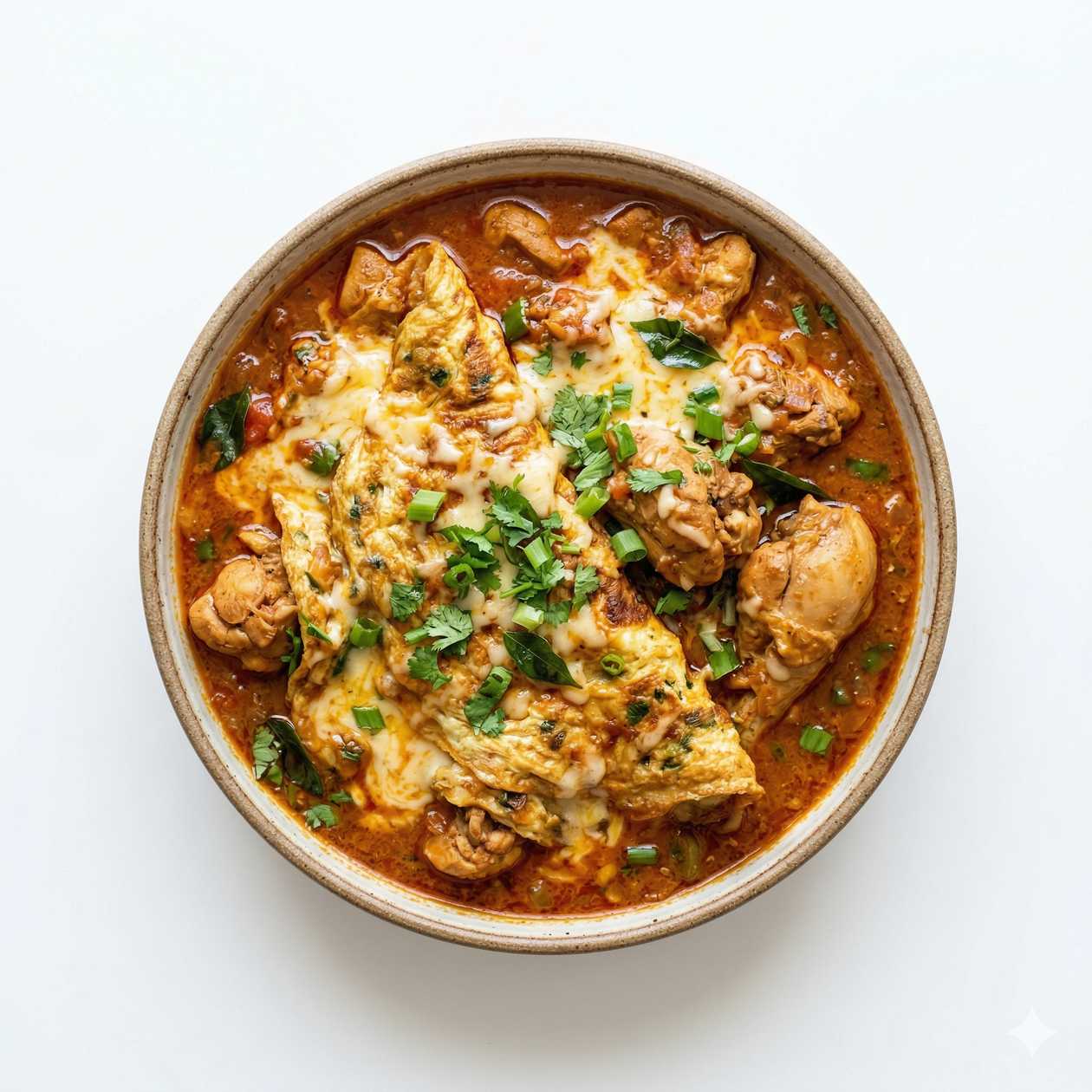 Cheesy Omelette Curry