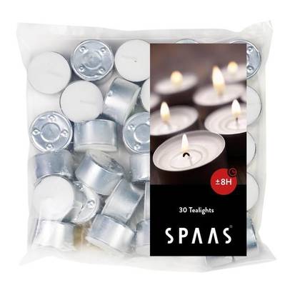 Spaas Tealight Candles 8hr 30pcs