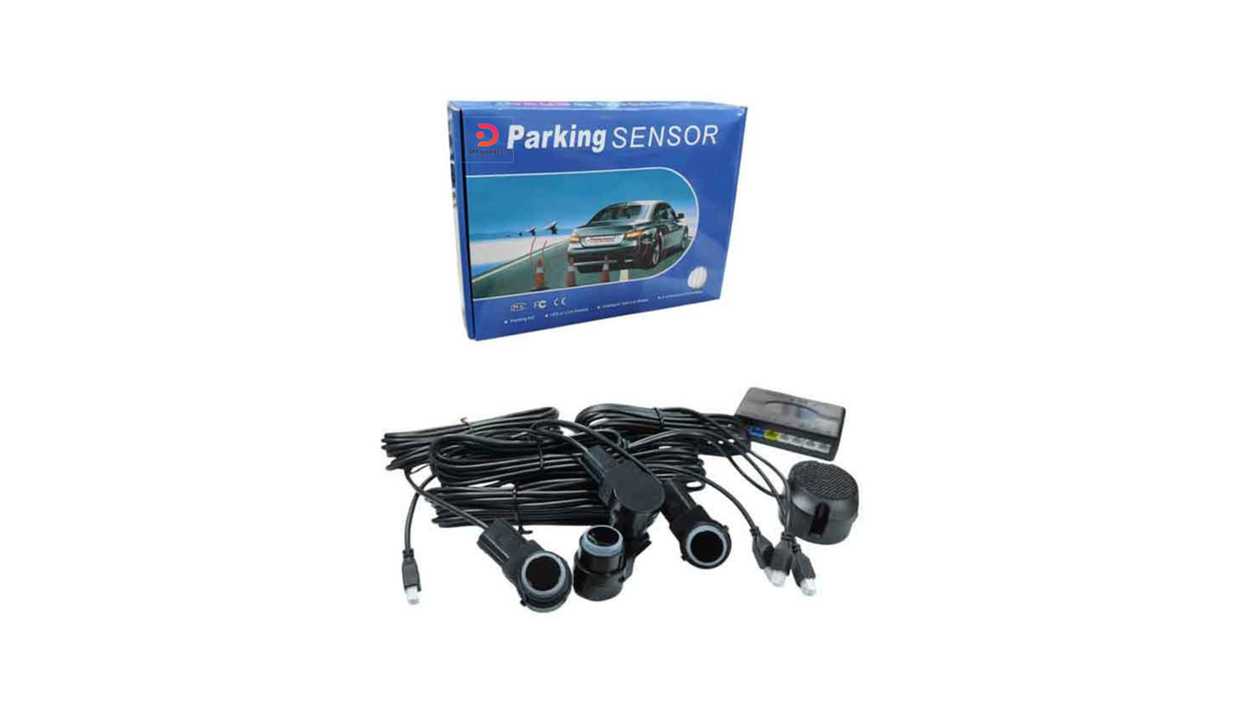 #624E3#DM®0111722 Set of 4 Parking Sensors with advanced alert System – Black