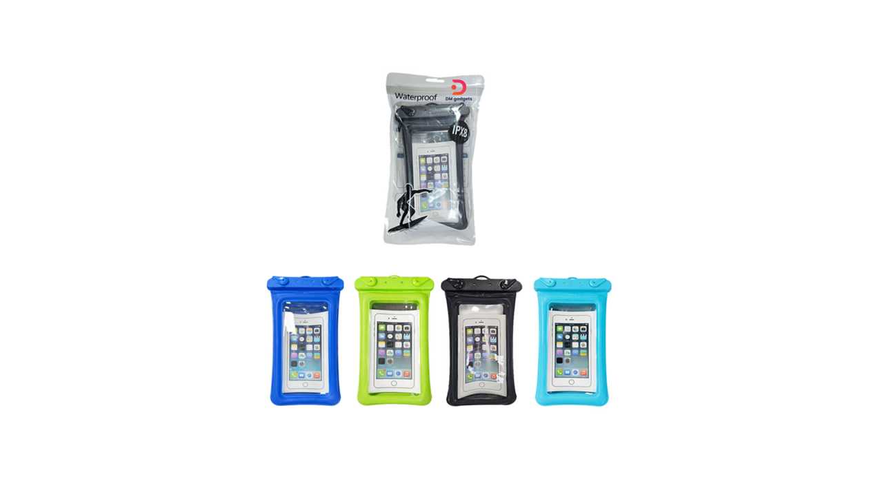#393F5#DM-IPX8®Waterproof Phone Case – Light Blue