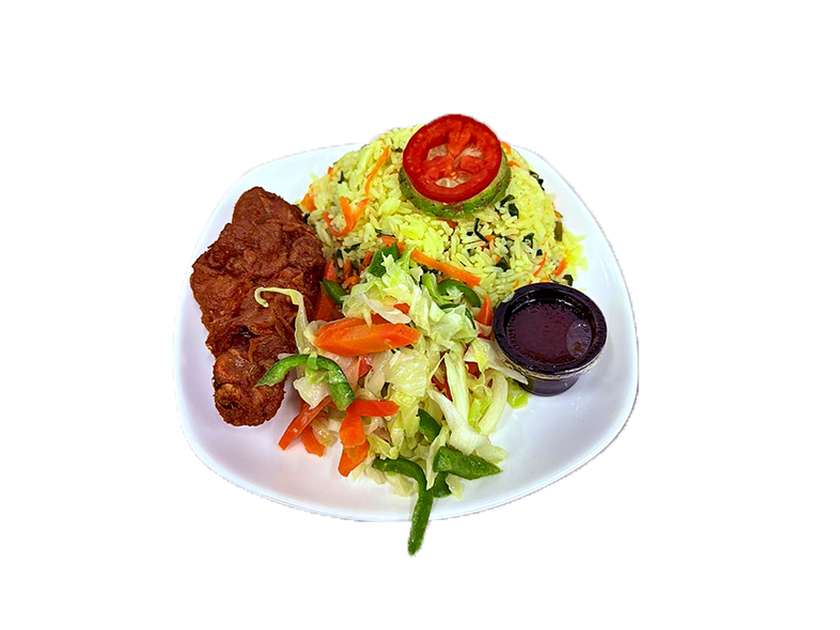 1 Piece of Fried Chicken with Fried Rice or Chips