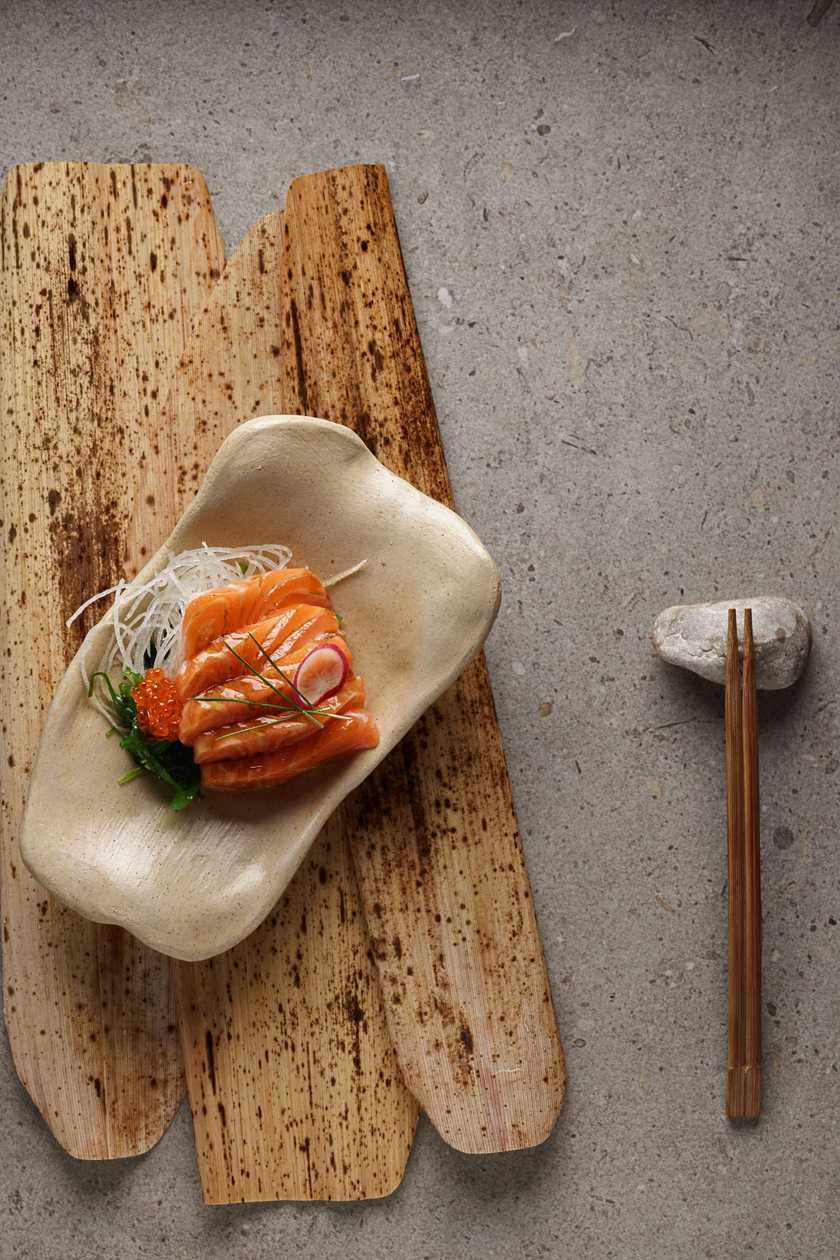Salmon sashimi