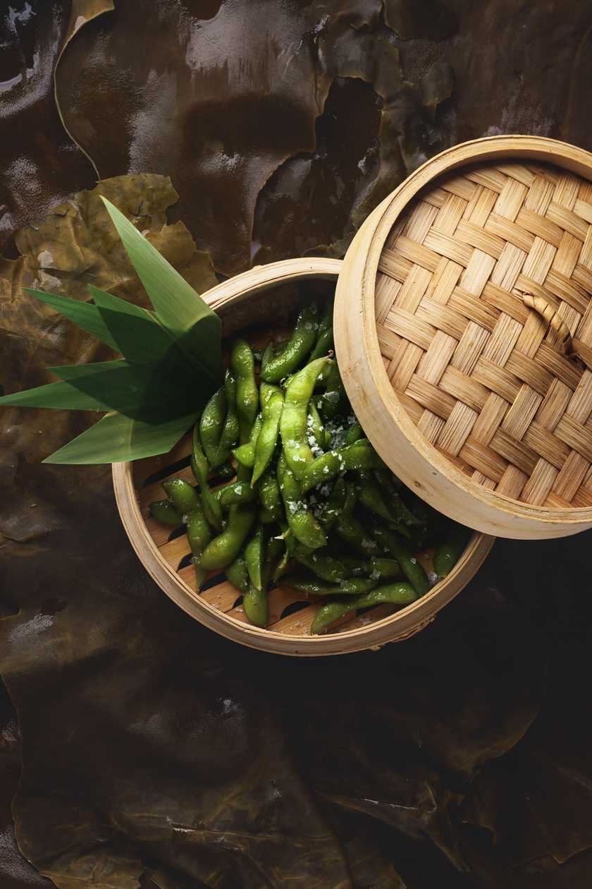 Edamame with salt