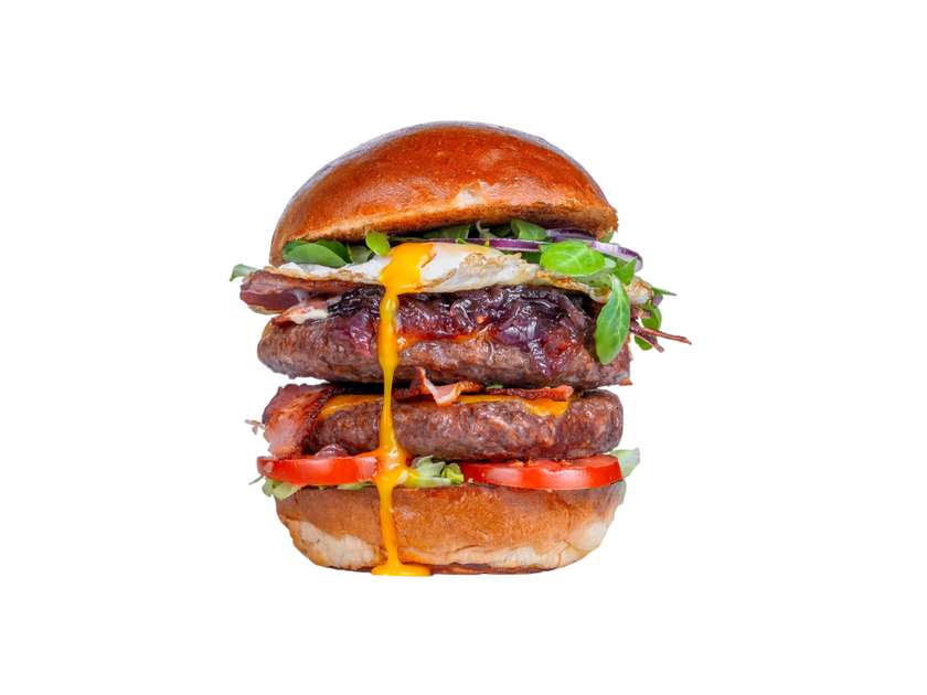 Big Egg and Bacon Burger