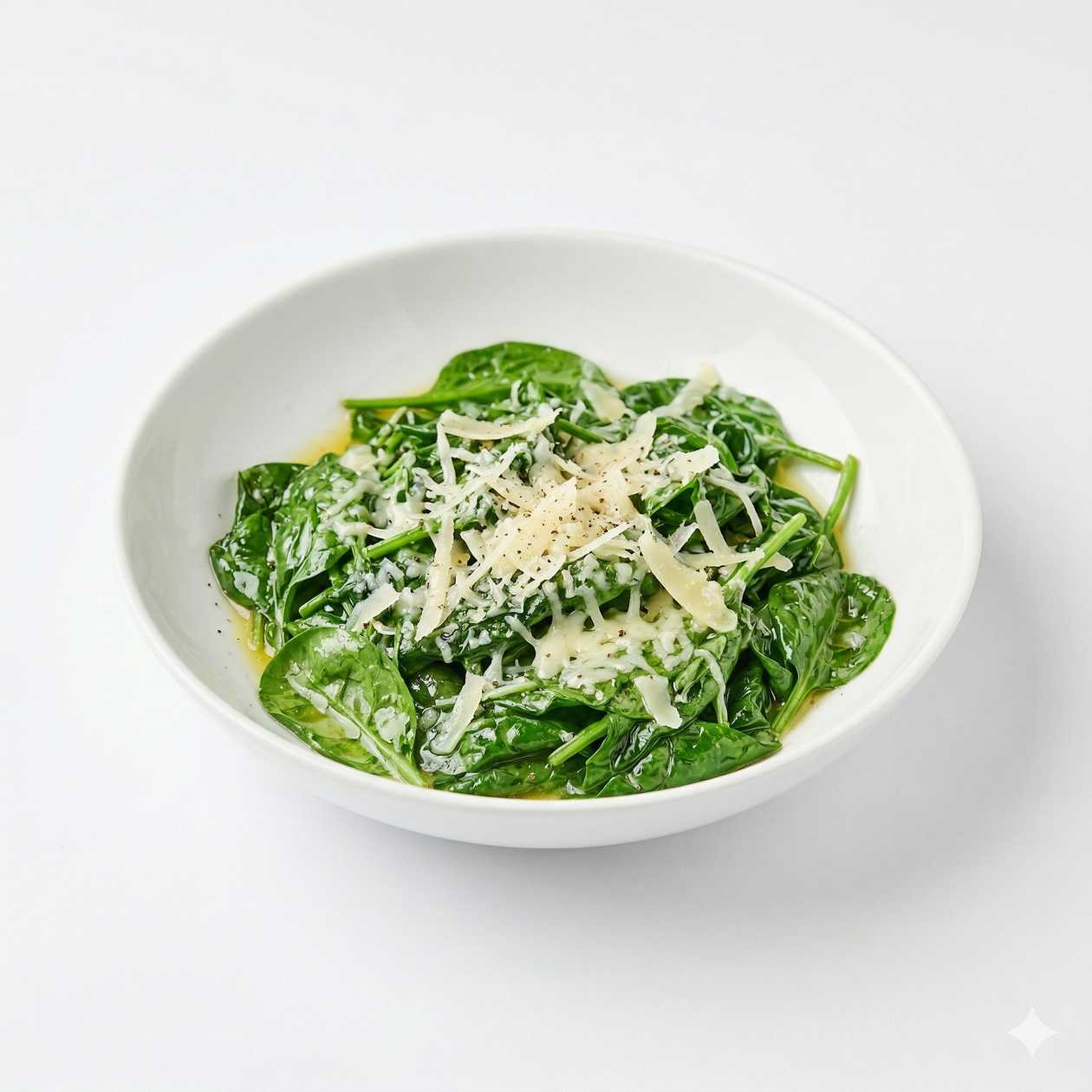 239. Buttered Spinach With Parmesan (200 g)