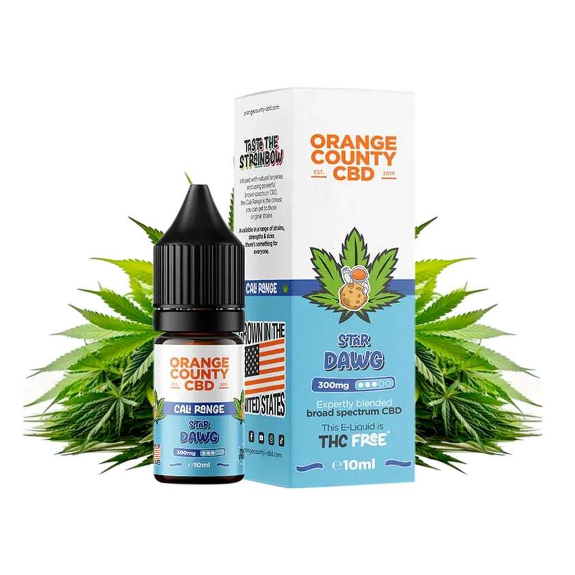 Orange County Cali CBD 300mg E-Liquid Star Dawg 10ml