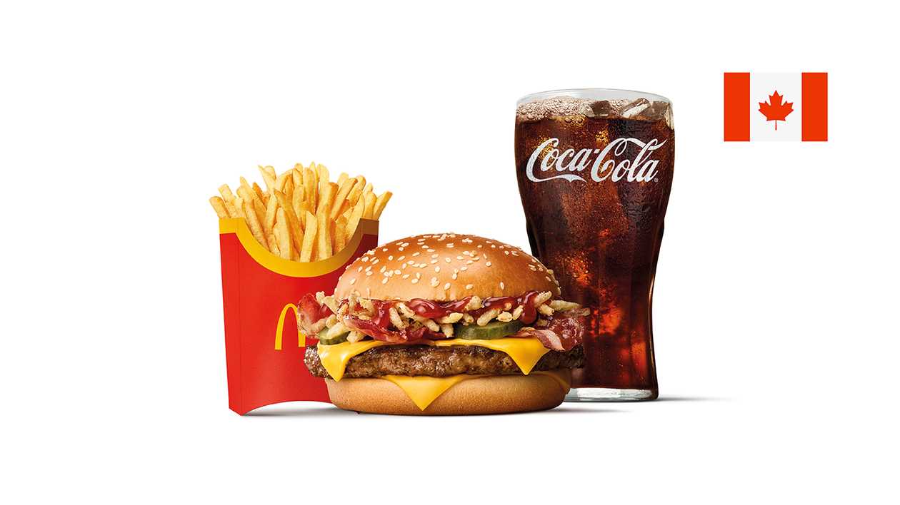 Maple BBQ & Bacon McRoyal velké McMenu