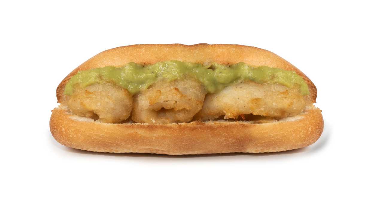 35. Tiras de calamar e guacamole