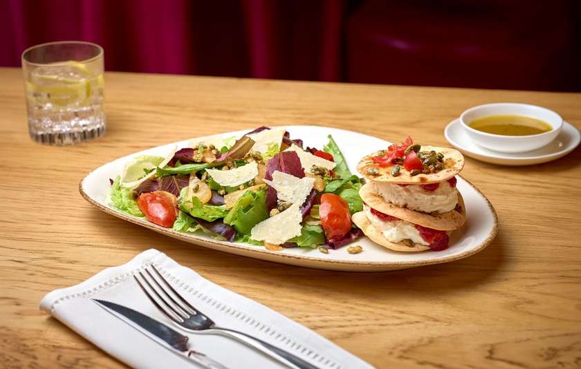 Creamy Goat Cheese Roll Salad