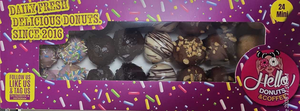 24 de Mini Donuts Box