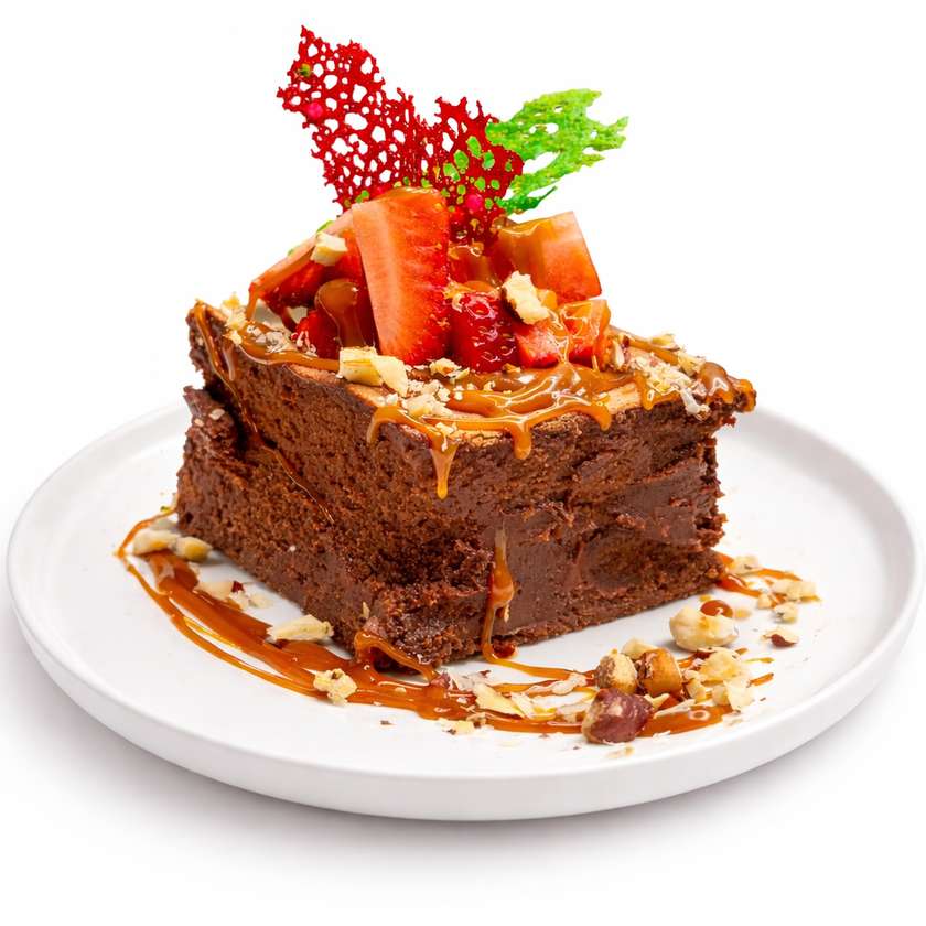 Caramel Strawberry Brownie Deluxe