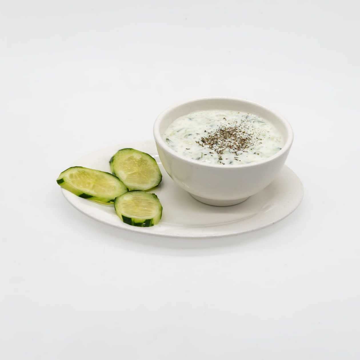 yugurt with cucumber salad