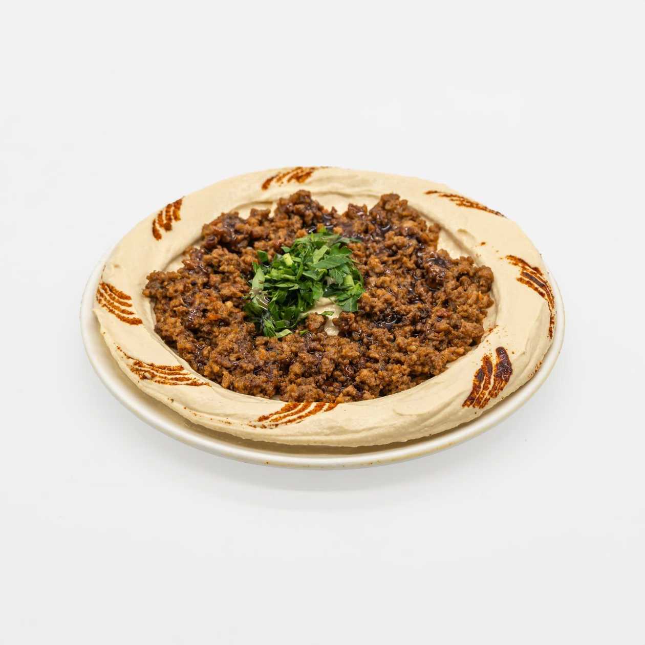 hummus with meat