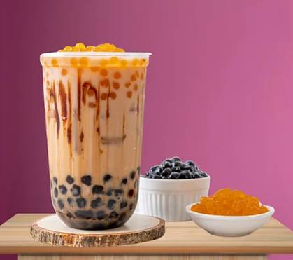 Strawberry Flavoured Boba Tea