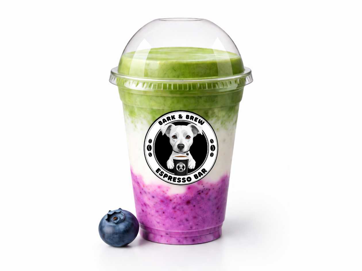 Iced Matcha Blueberry Latte