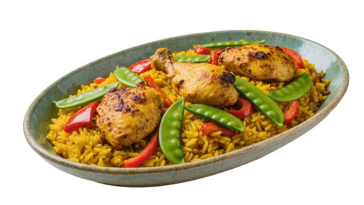 Chicken Breast with Mushrooms and Basmati Rice