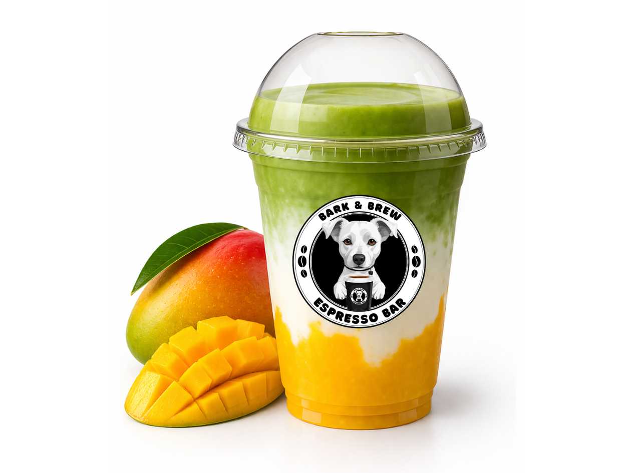 Iced Matcha Mango Latte