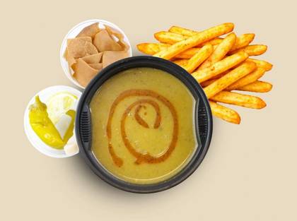 SUPA CREMA DE LINTE + Cartofi prajiti