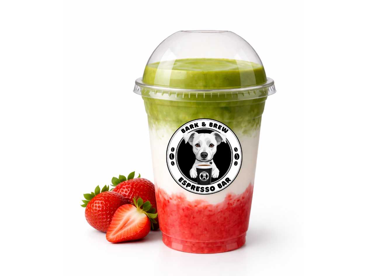 Iced Matcha Strawberry Latte