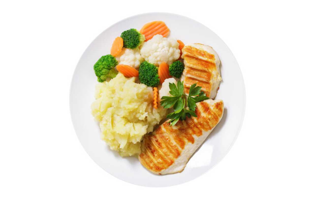 Grilled Chicken Breast with Mashed Potatoes