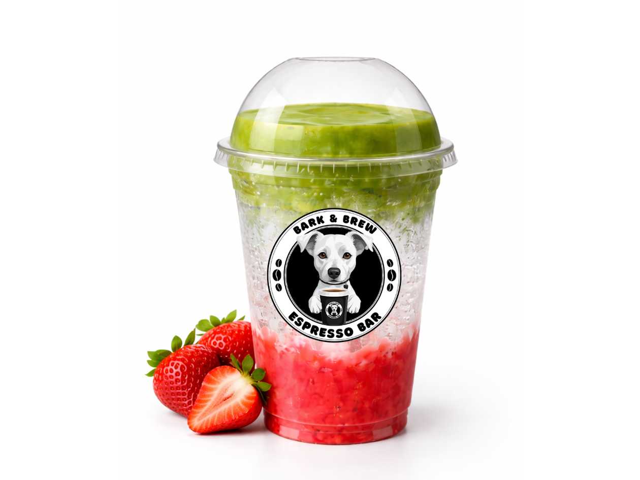 Sparkling Matcha Strawberry