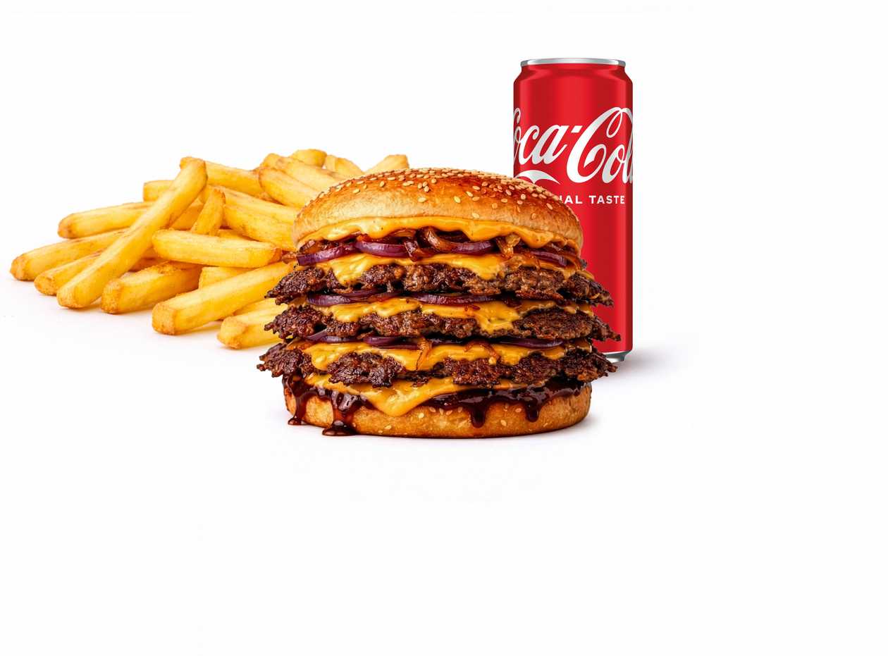 Zestaw smash burger Daniela (3x mięso)