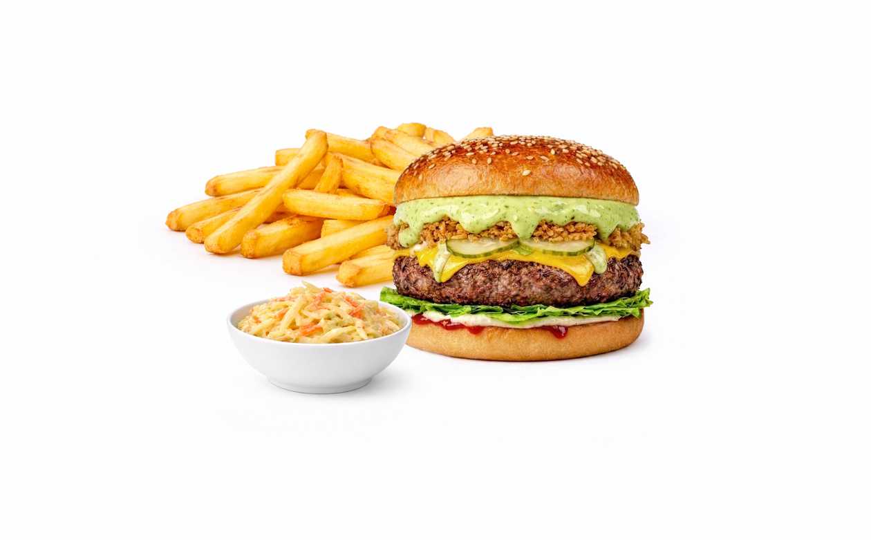 Zestaw burger klasyk z lat 90-tych