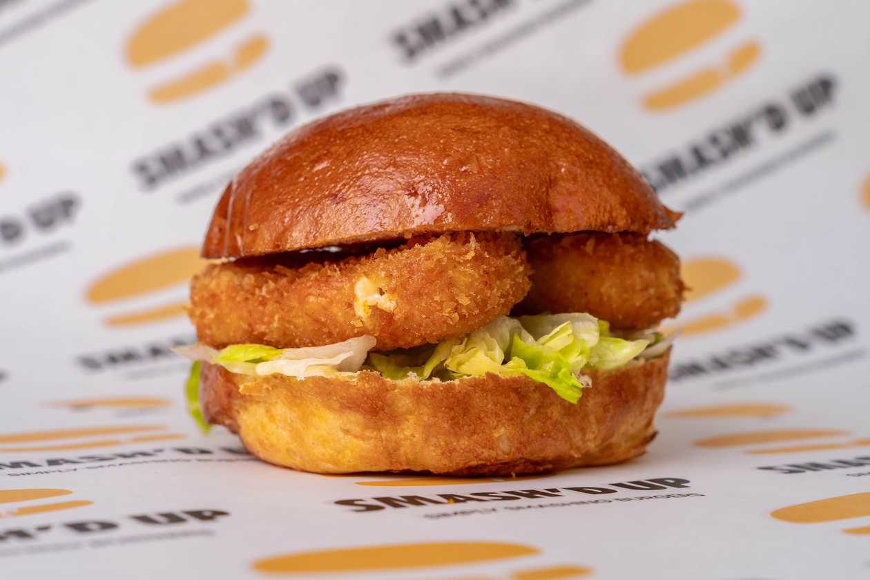 Build Your Own Fried Halloumi Burger